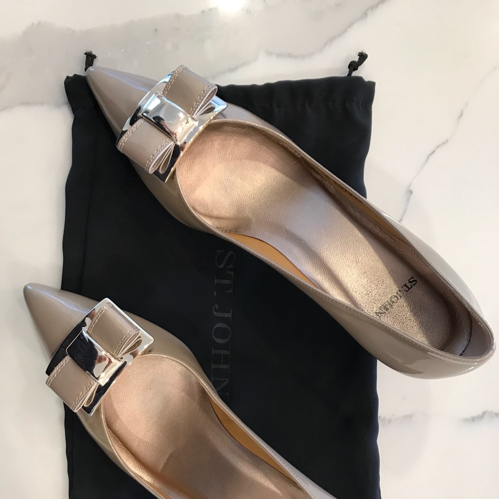 St. John patent leather heels